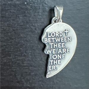 James Avery “Watch Over Thee” Prayer Pendant, left side